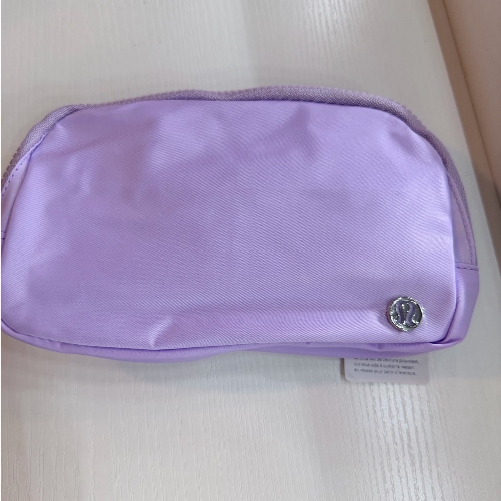lululemon athletica Lilac Cosmetic Pouch with Logo Accent